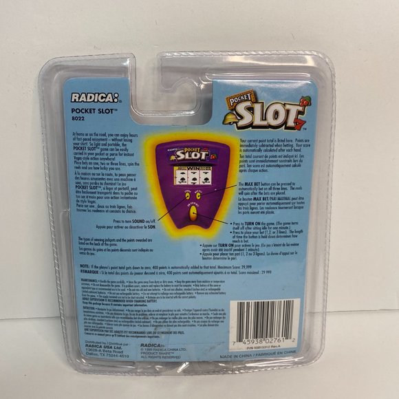 Vintage 1999 Radica Pocket Slot Electronic Handheld Portable Game - Picture 2 of 3